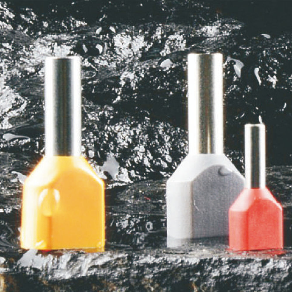 Insulated twin Cord End Terminal